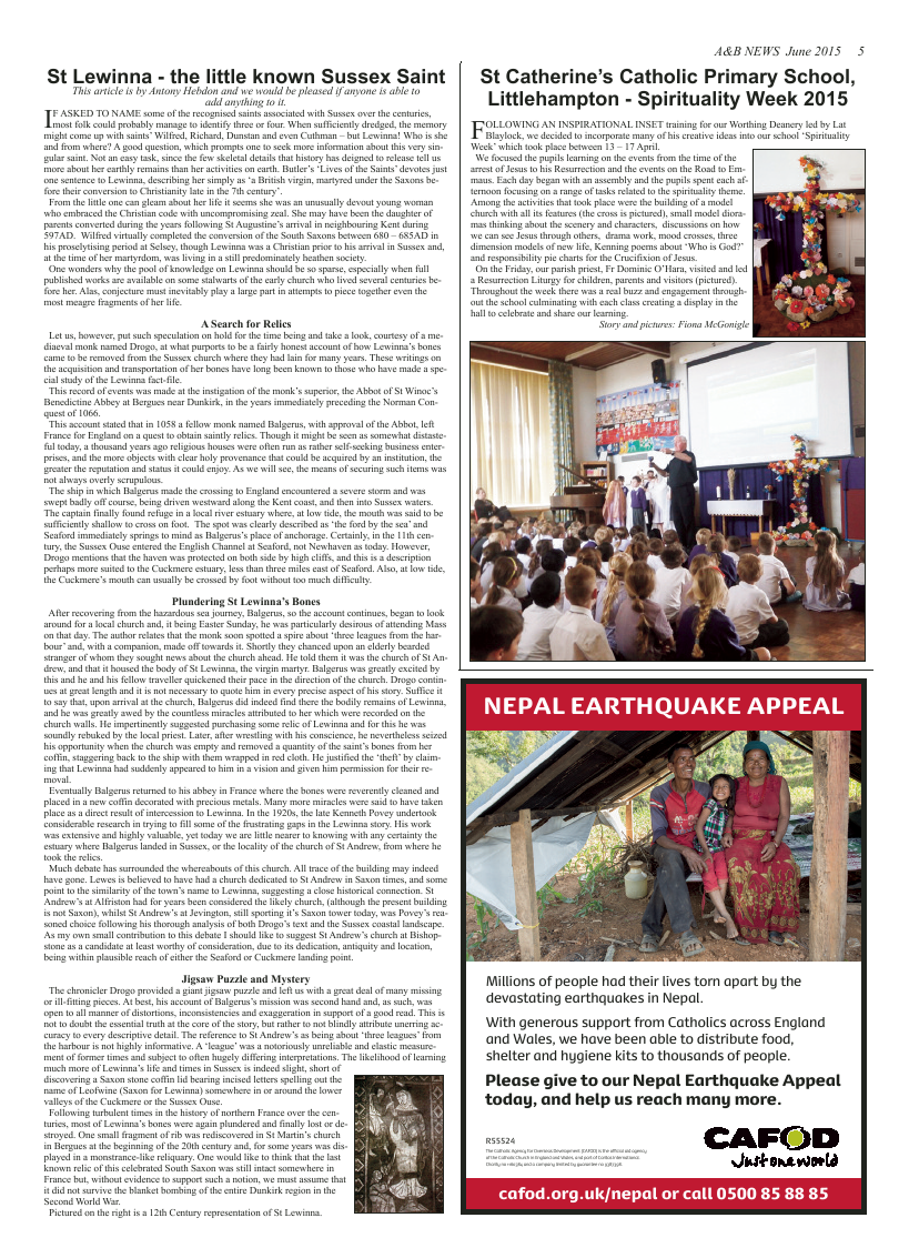 Jun 2015 edition of the A & B News