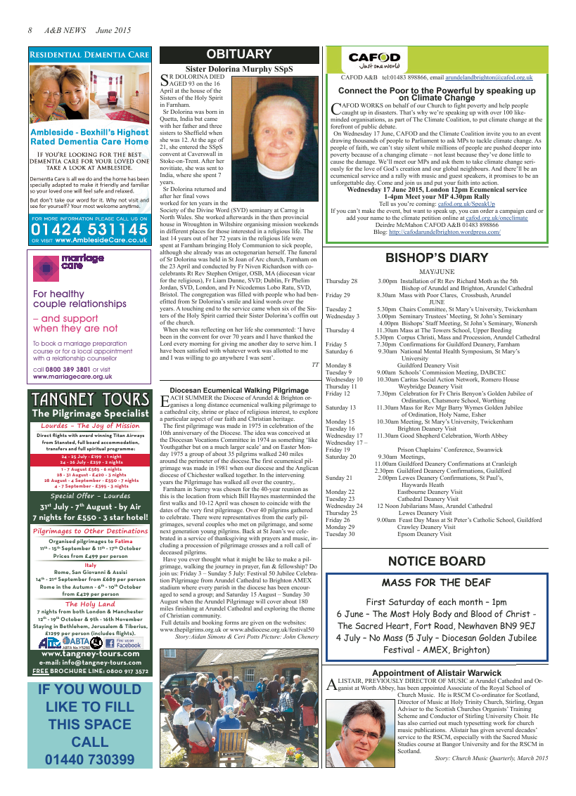 Jun 2015 edition of the A & B News