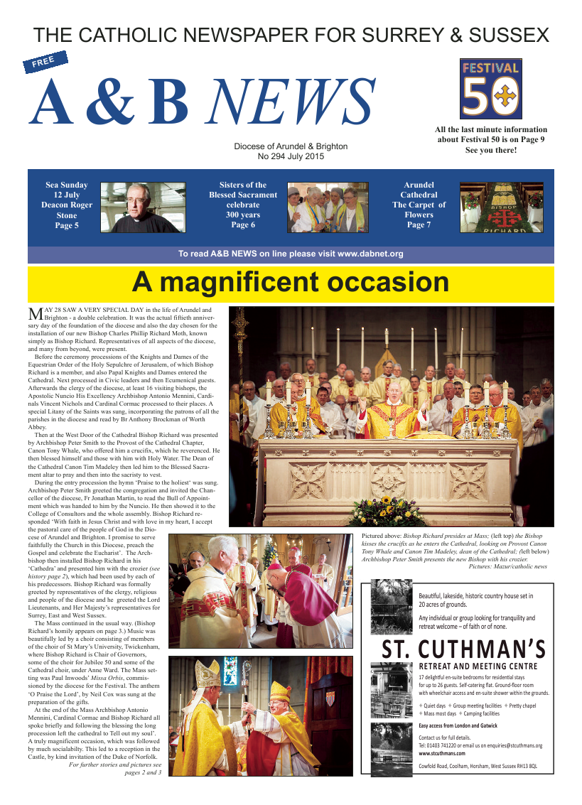 Jul 2015 edition of the A & B News