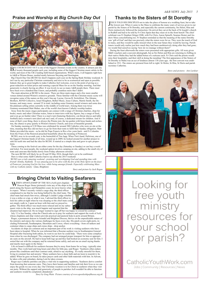 Jul 2015 edition of the A & B News