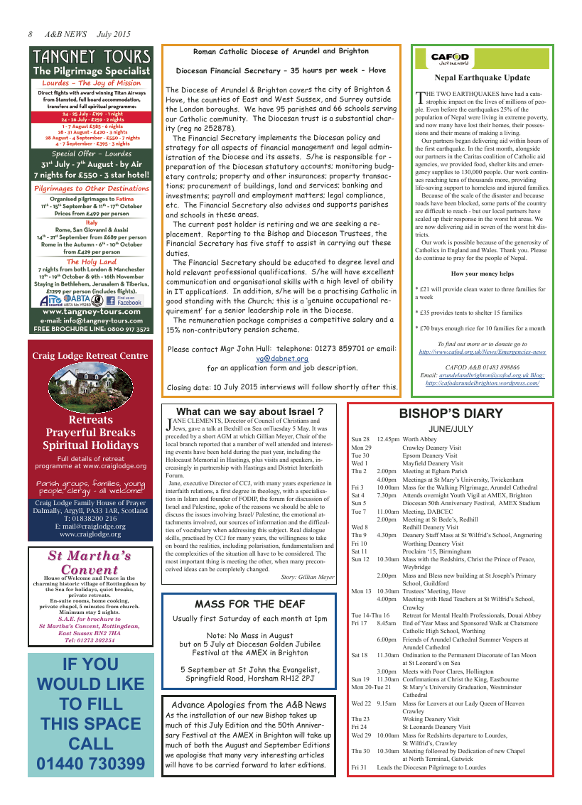 Jul 2015 edition of the A & B News