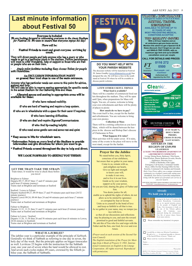 Jul 2015 edition of the A & B News