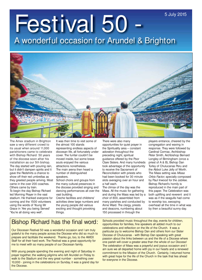 Sept 2015 edition of the A & B News