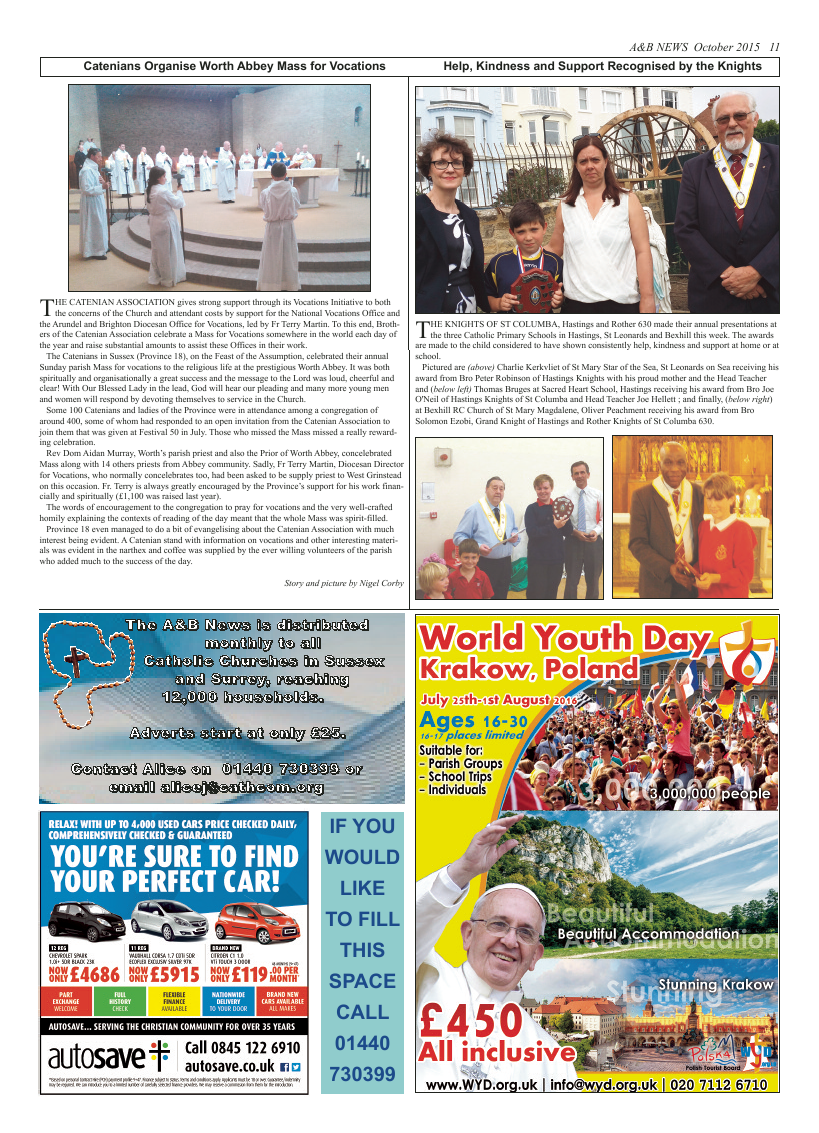 Oct 2015 edition of the A & B News