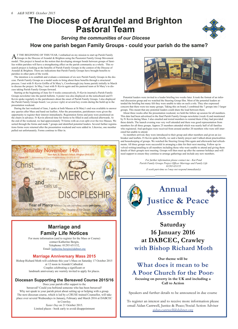 Oct 2015 edition of the A & B News