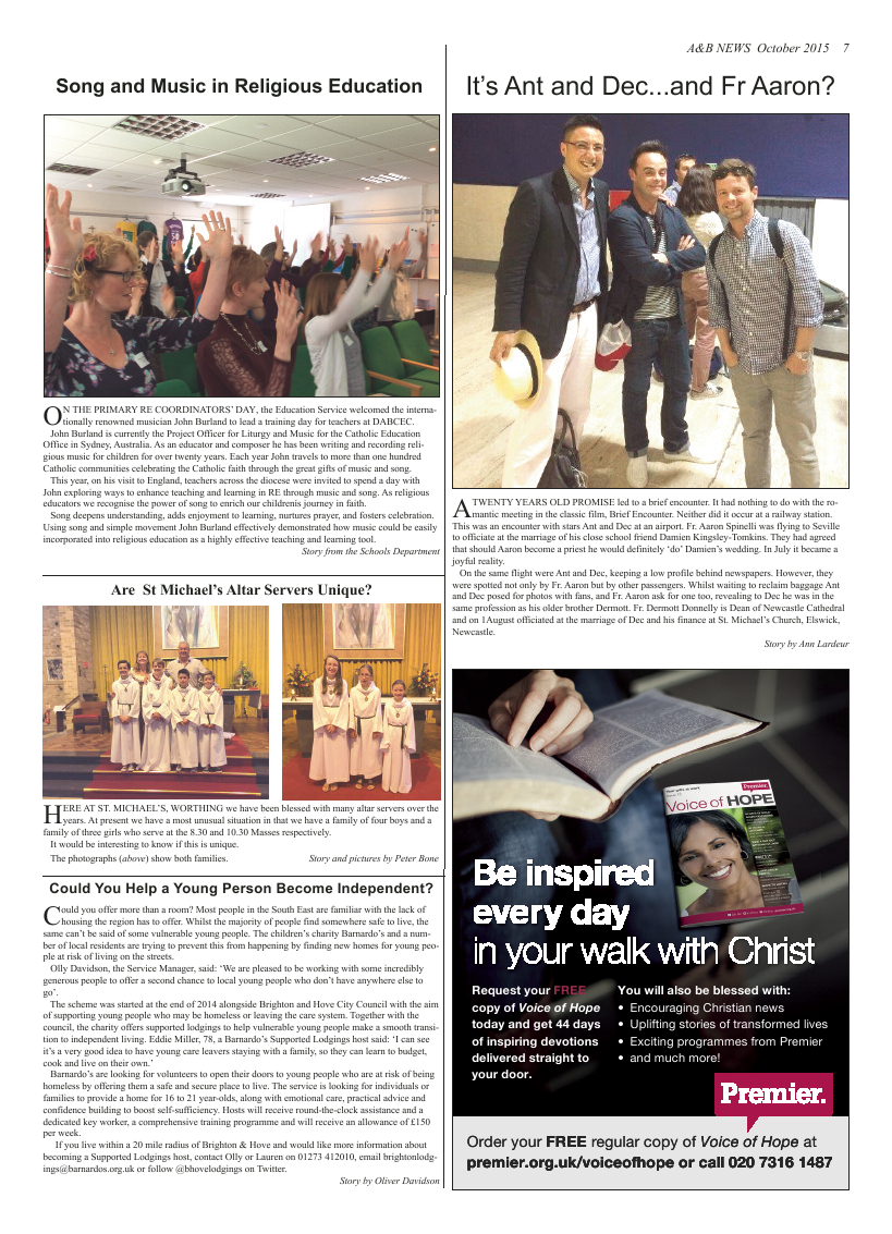 Oct 2015 edition of the A & B News