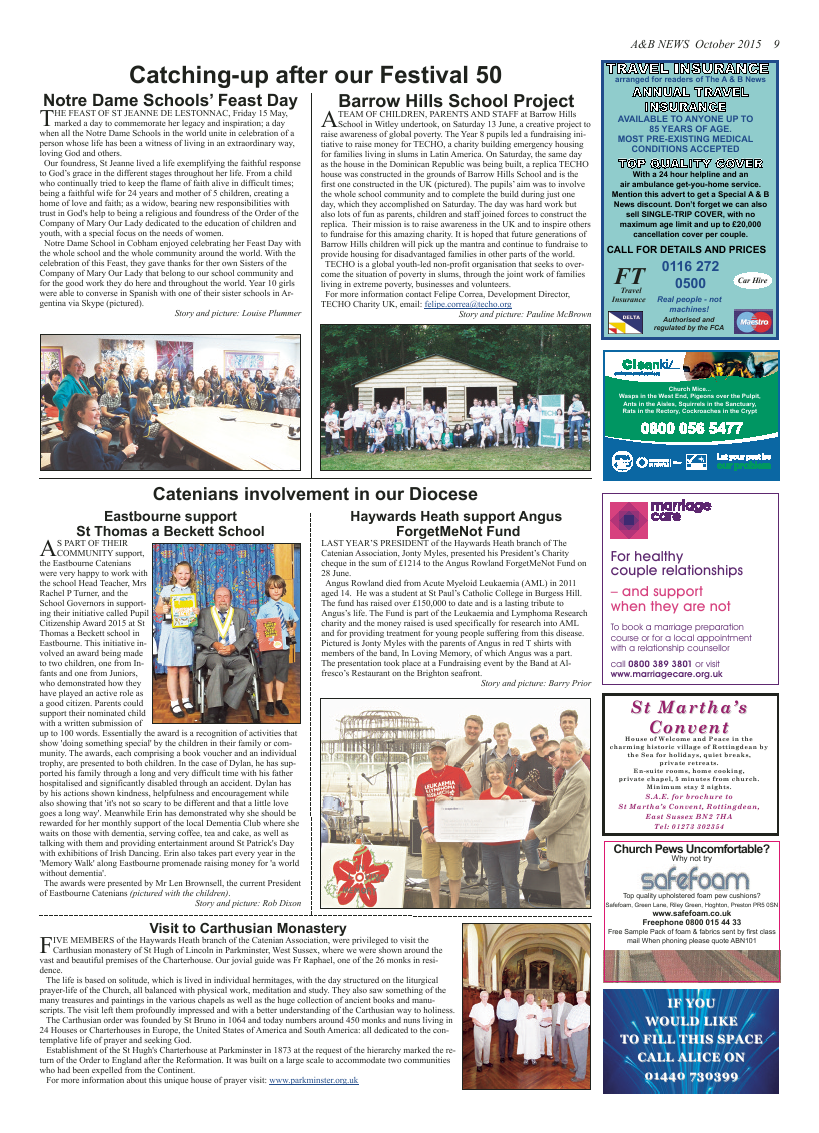 Oct 2015 edition of the A & B News