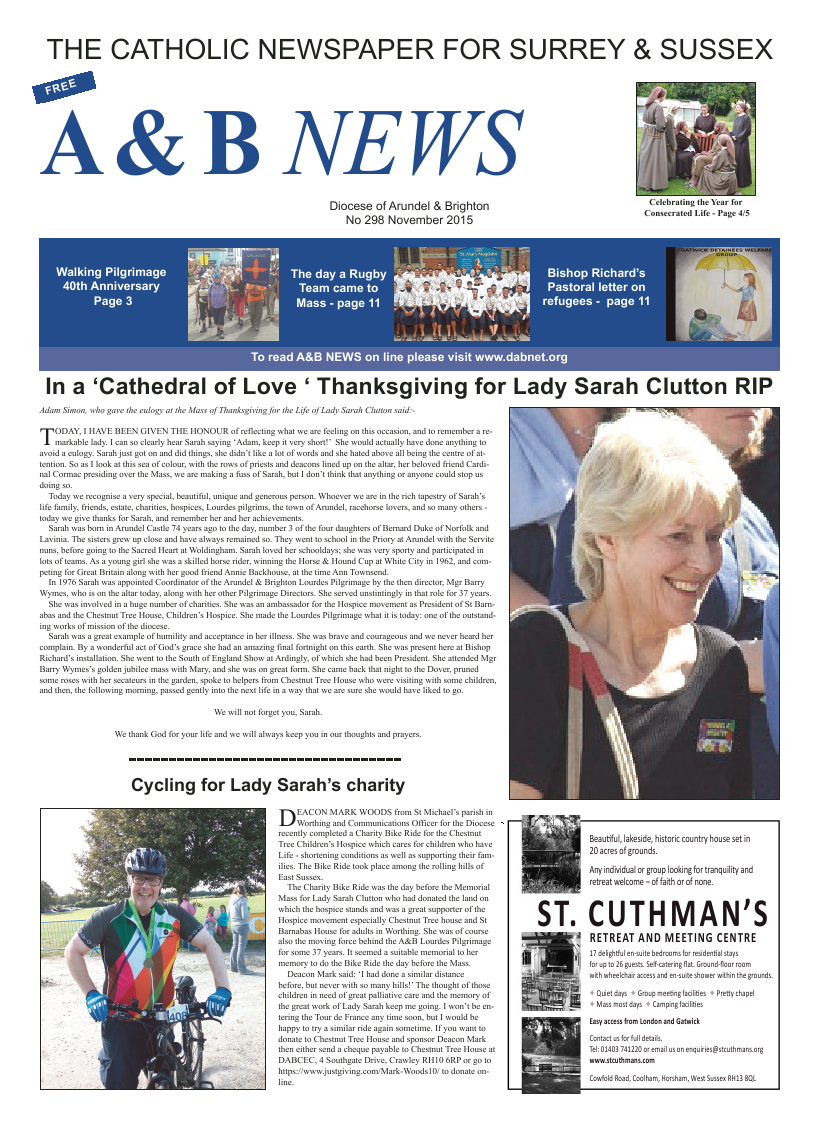 Nov 2015 edition of the A & B News