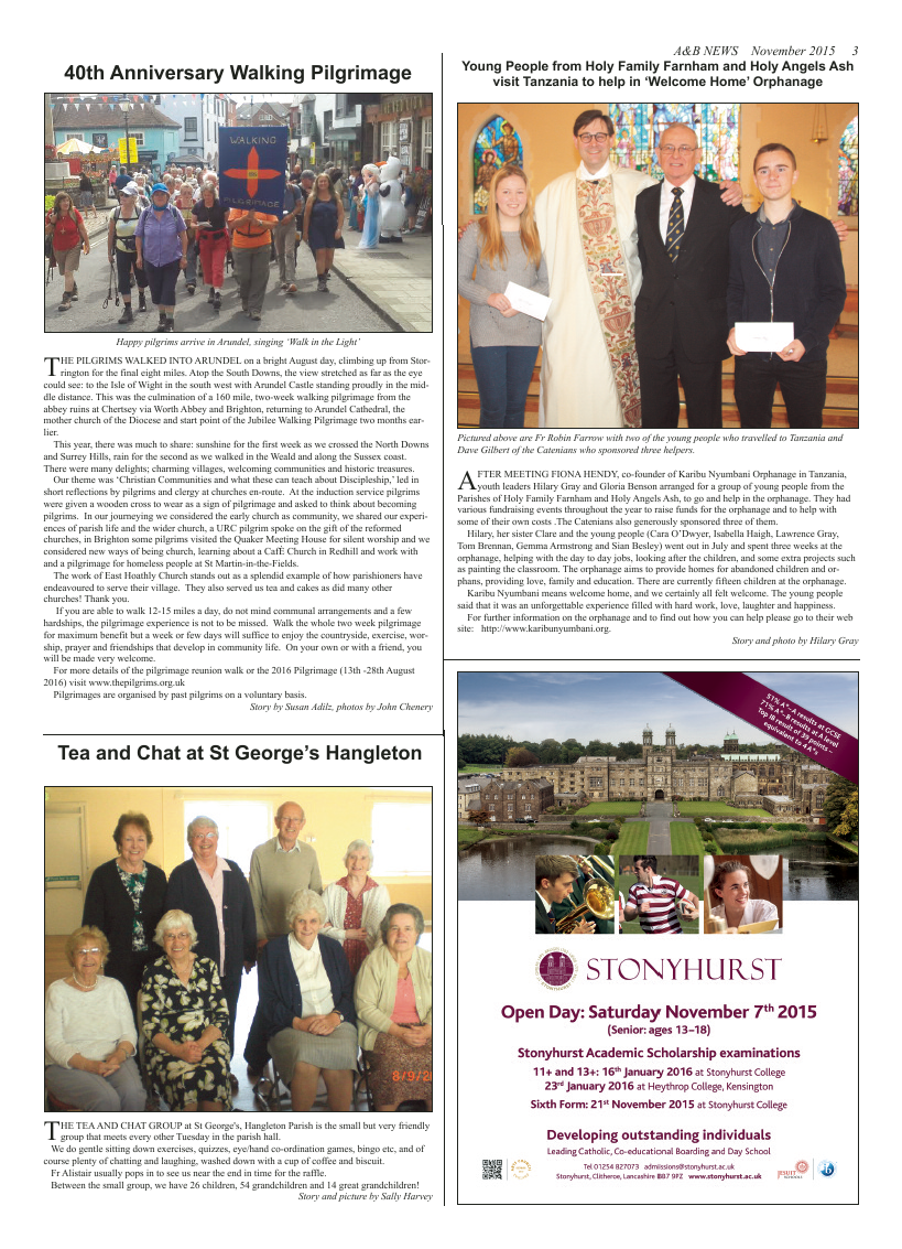 Nov 2015 edition of the A & B News