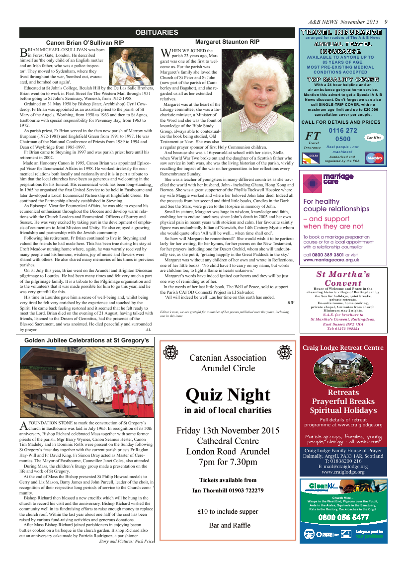 Nov 2015 edition of the A & B News