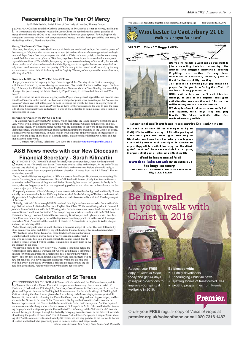 Jan 2016 edition of the A & B News