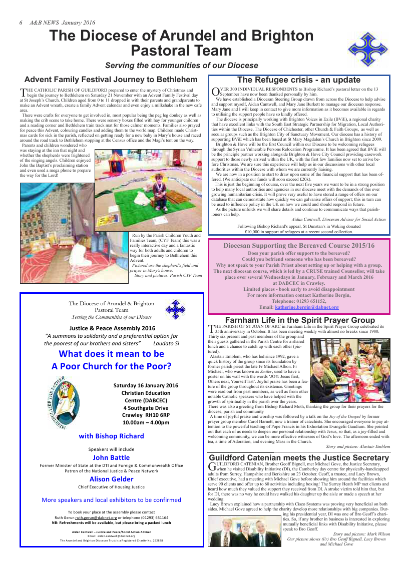 Jan 2016 edition of the A & B News