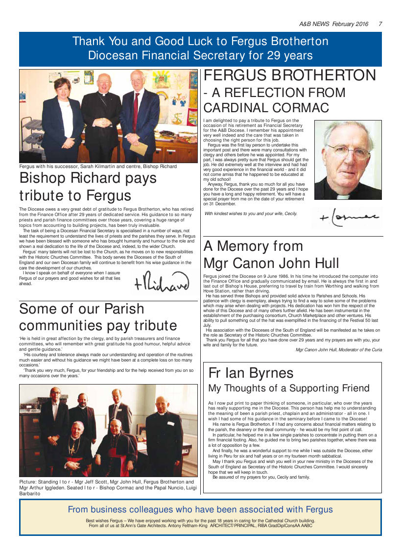 Feb 2016 edition of the A & B News - Page Feb 2016 edition of the A & B News - Page