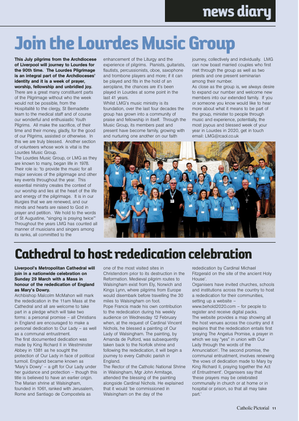 March 2020 edition of the Catholic Pic (Liverpool)