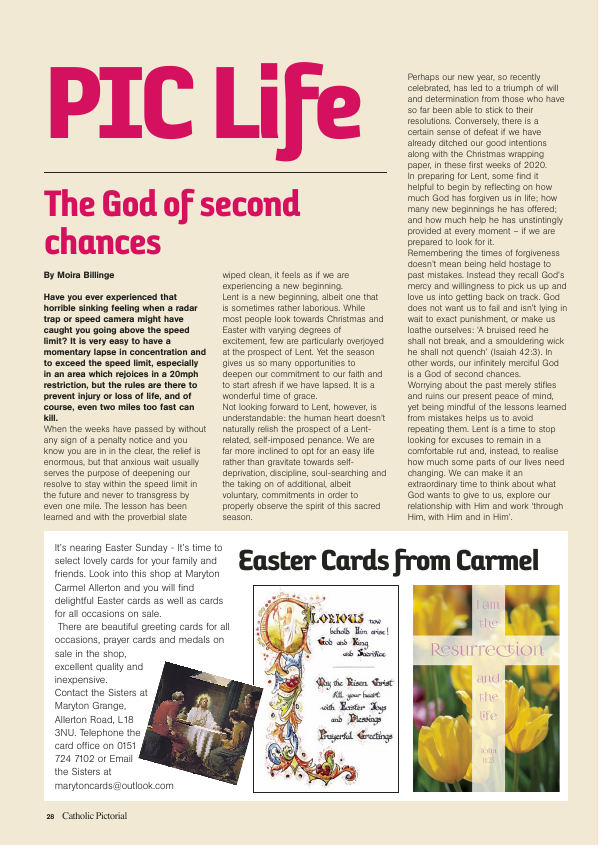 March 2020 edition of the Catholic Pic (Liverpool)