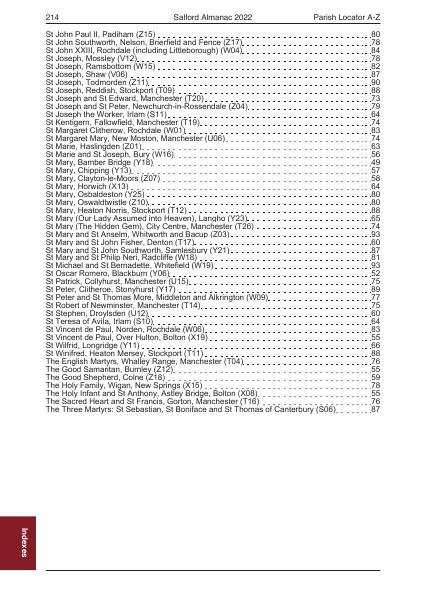 2022 edition of the Salford Almanac