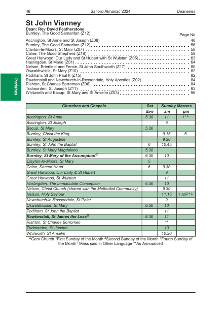 2024 edition of the Salford Almanac