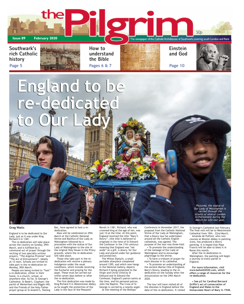 Feb 2020 edition of the The Pilgrim - Southwark