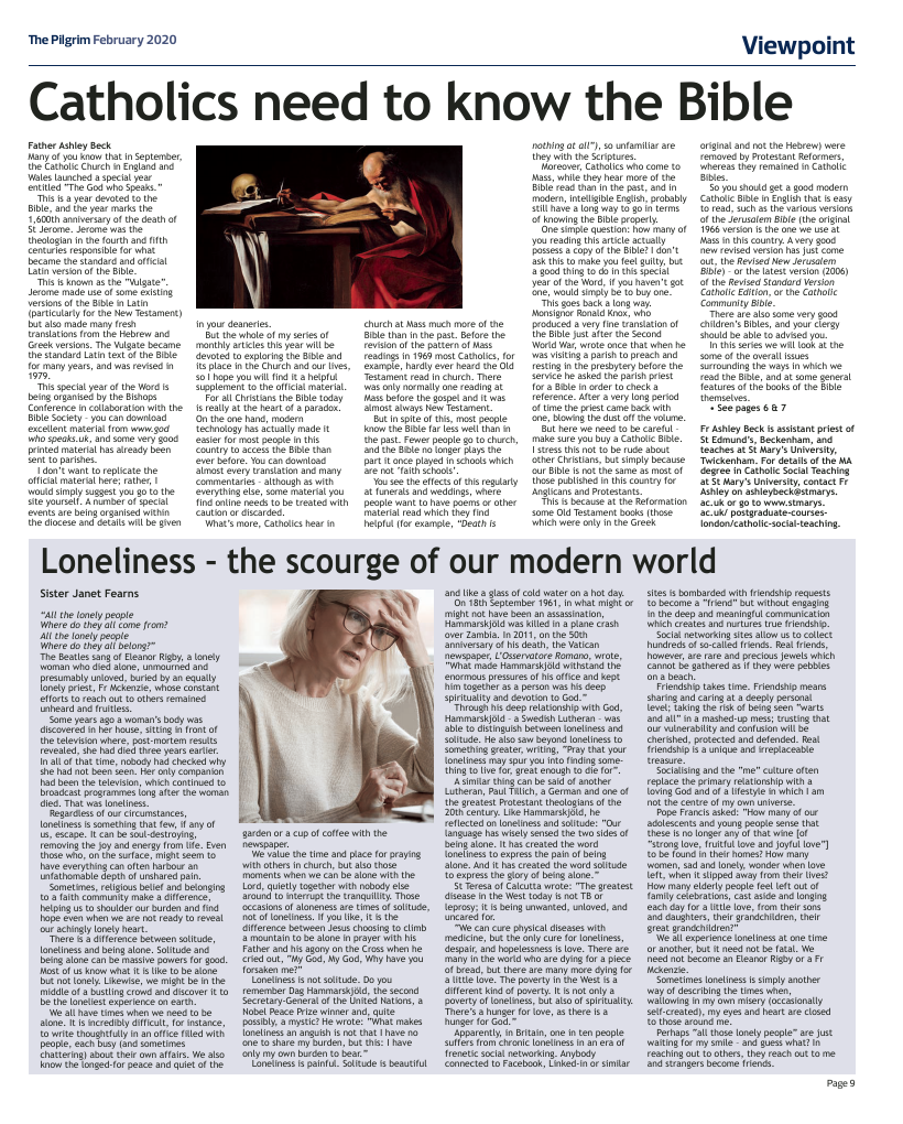 Feb 2020 edition of the The Pilgrim - Southwark