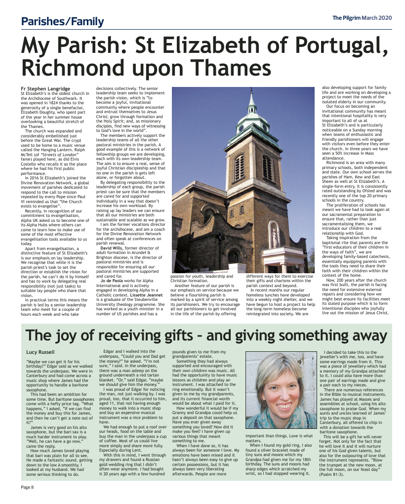 March 2020 edition of the The Pilgrim - Southwark