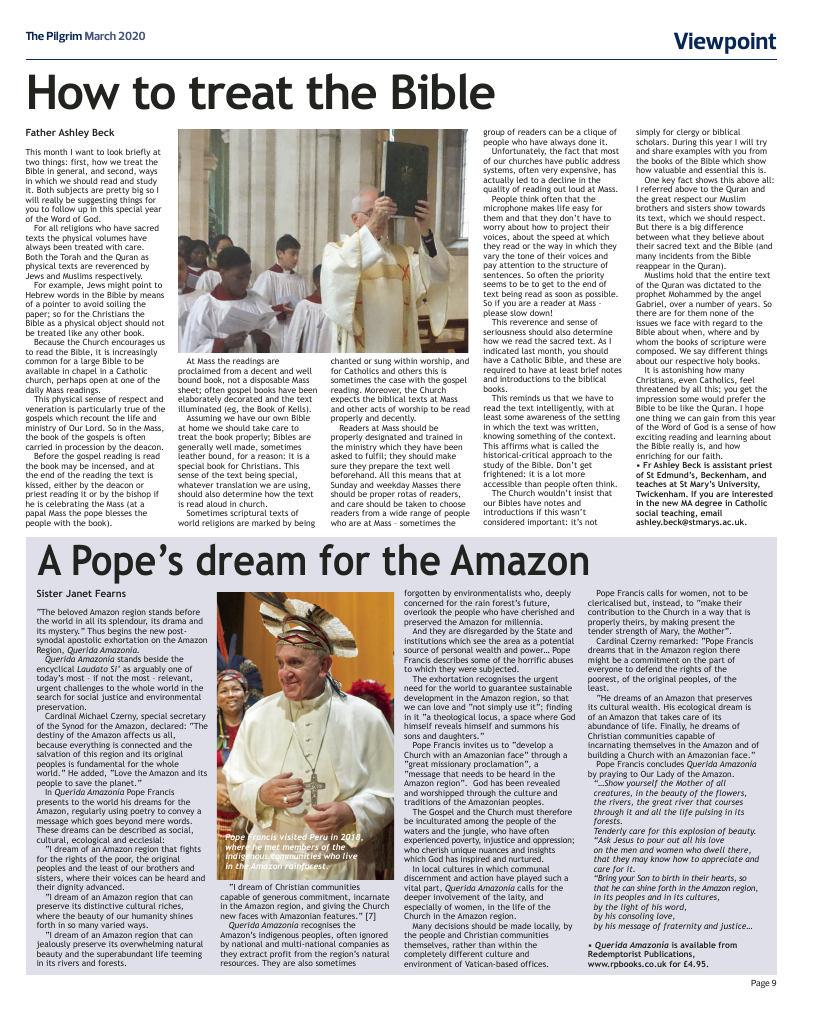 March 2020 edition of the The Pilgrim - Southwark