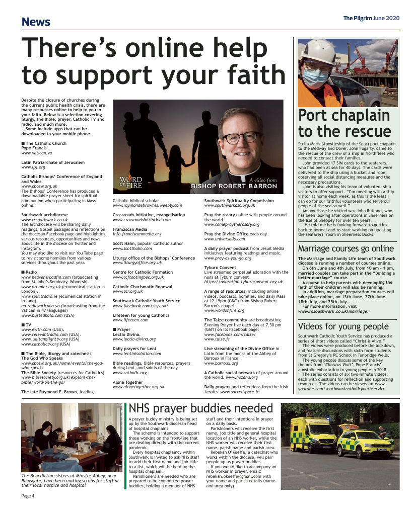 June 2020 edition of the The Pilgrim - Southwark