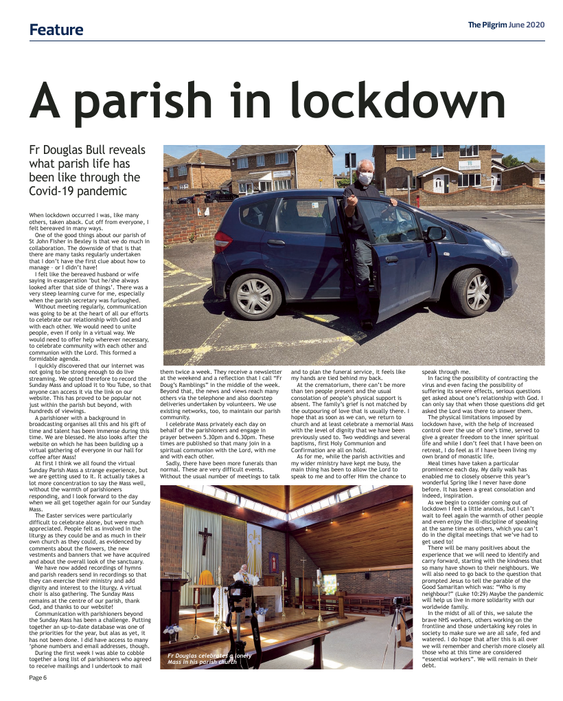 June 2020 edition of the The Pilgrim - Southwark