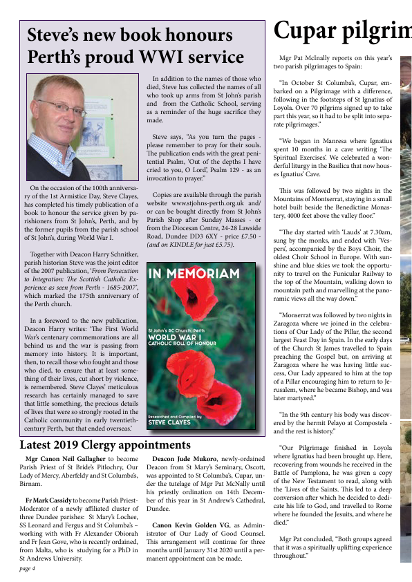 Dec 2019 edition of the Dunkeld News