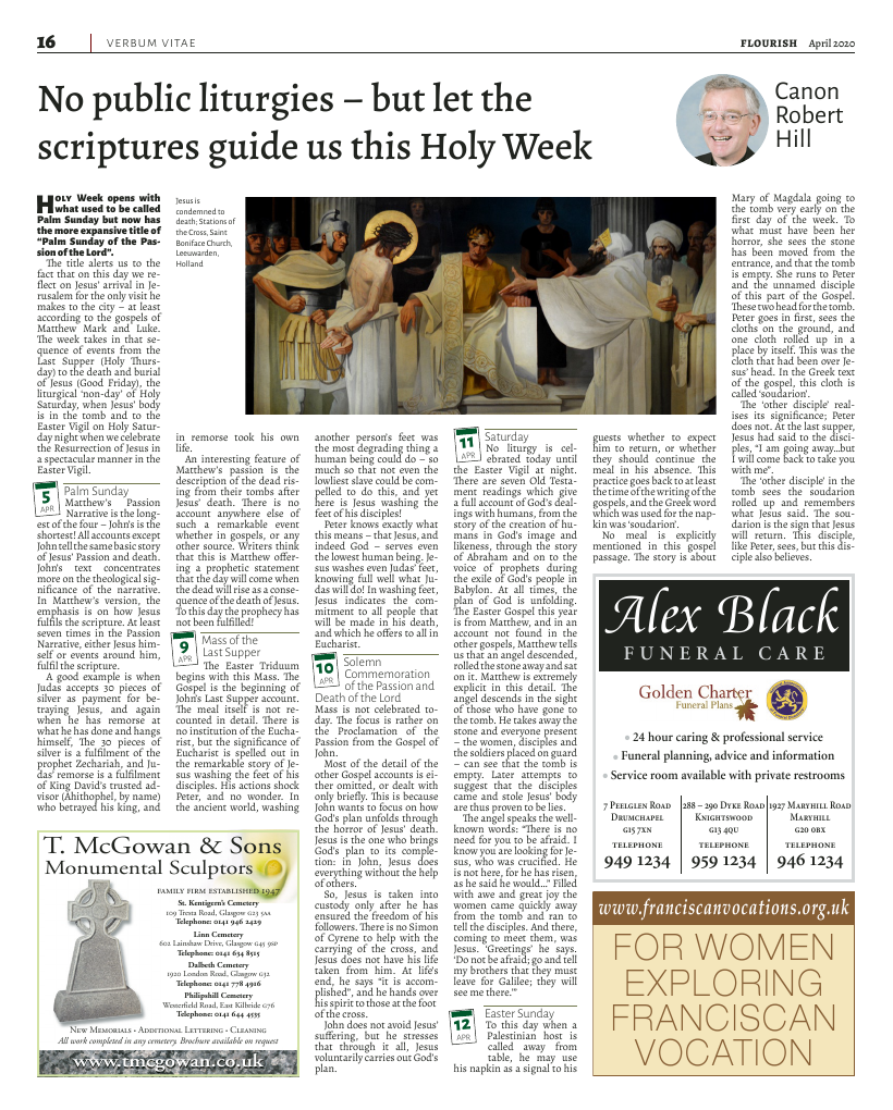 April 2020 edition of the Flourish - Archdiocese of Glasgow Journal 