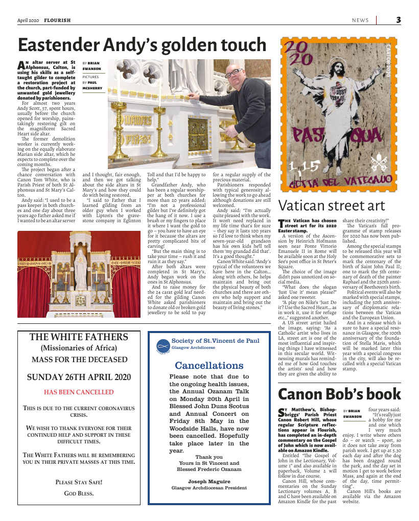 April 2020 edition of the Flourish - Archdiocese of Glasgow Journal 