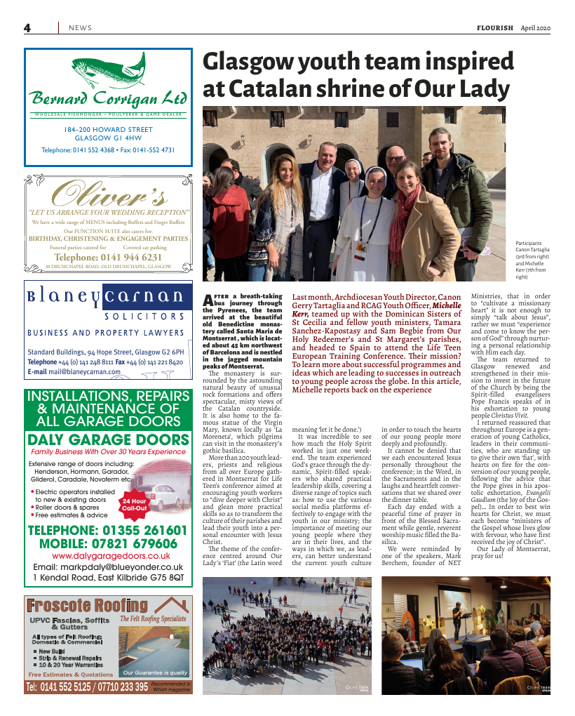 April 2020 edition of the Flourish - Archdiocese of Glasgow Journal 