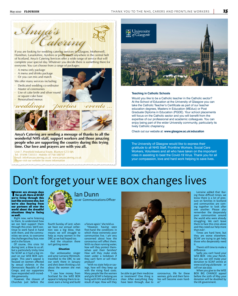 May 2020 edition of the Flourish - Archdiocese of Glasgow Journal 