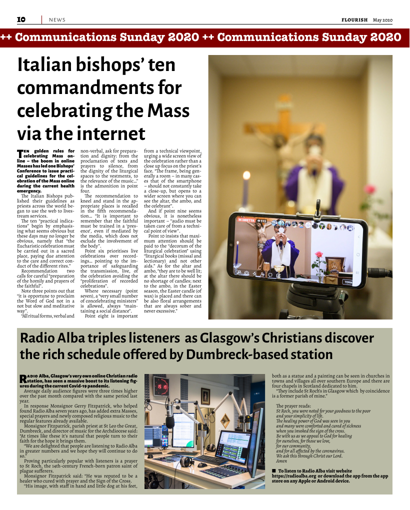 May 2020 edition of the Flourish - Archdiocese of Glasgow Journal 