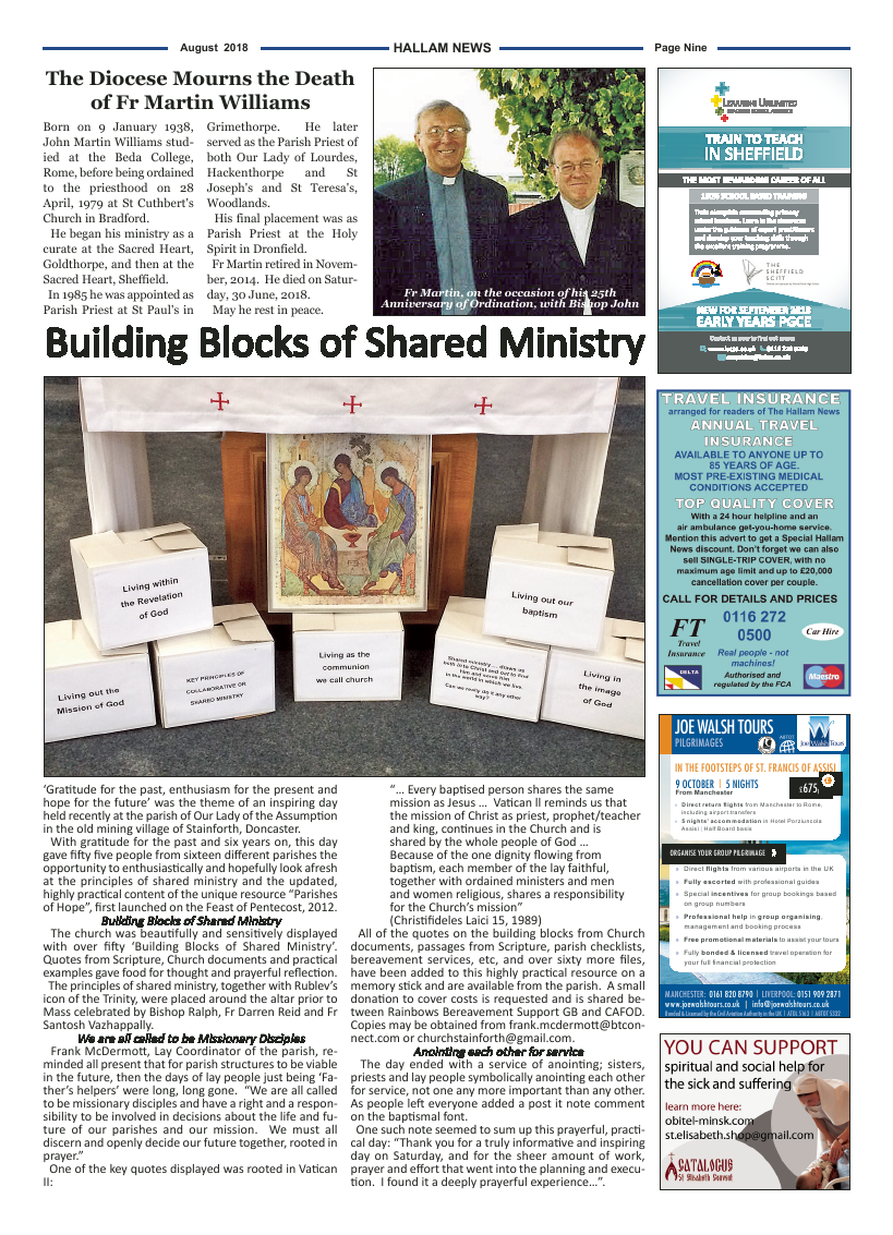Aug 2018 edition of the Hallam News - Page 