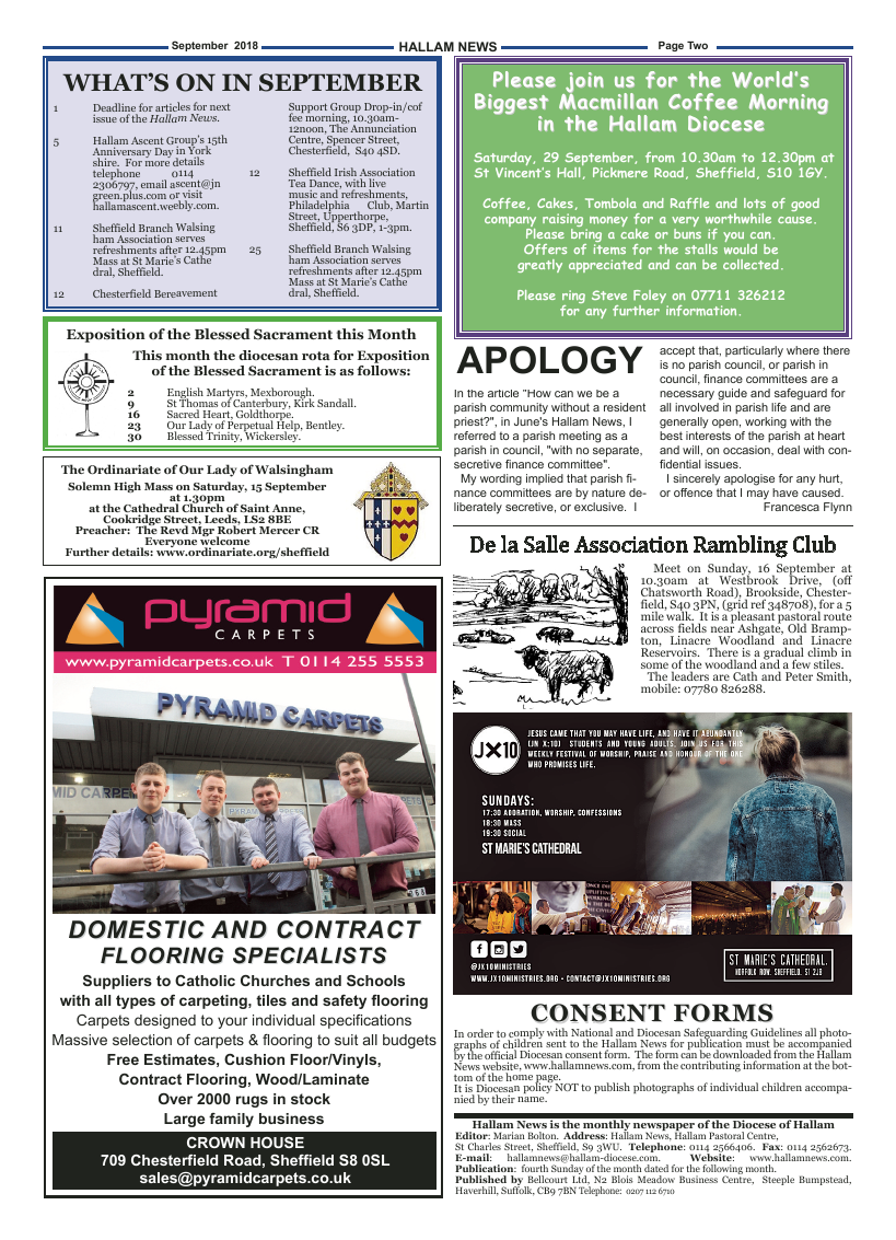 Sept 2018 edition of the Hallam News - Page 