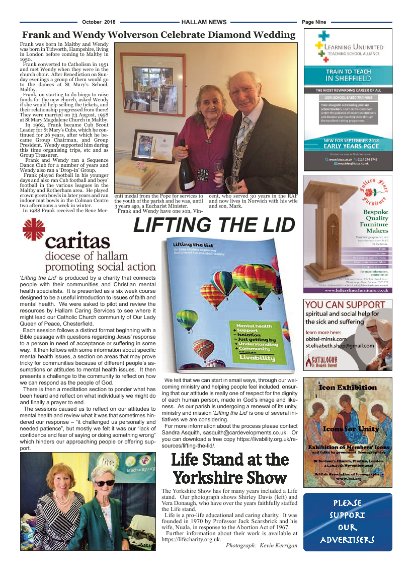 Oct 2018 edition of the Hallam News - Page 