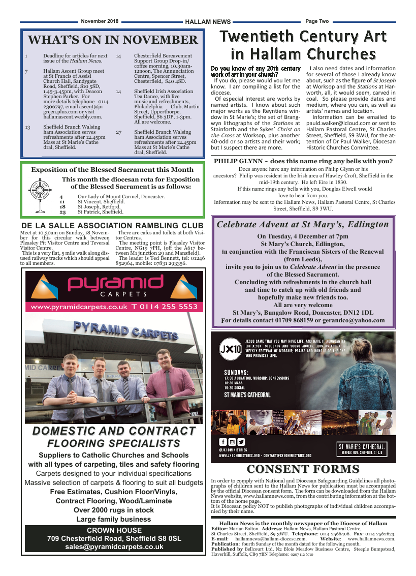 Nov 2018 edition of the Hallam News - Page 