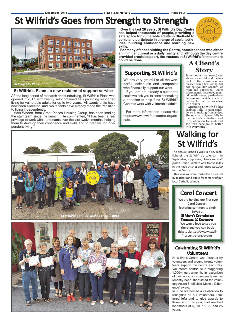 Dec 2018 edition of the Hallam News - Page 