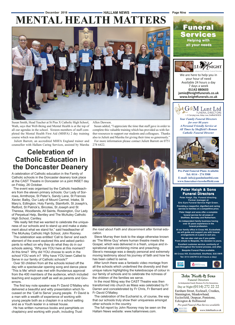 Dec 2018 edition of the Hallam News - Page 