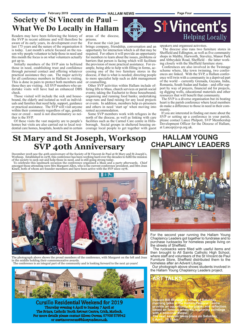 Feb 2019 edition of the Hallam News - Page 