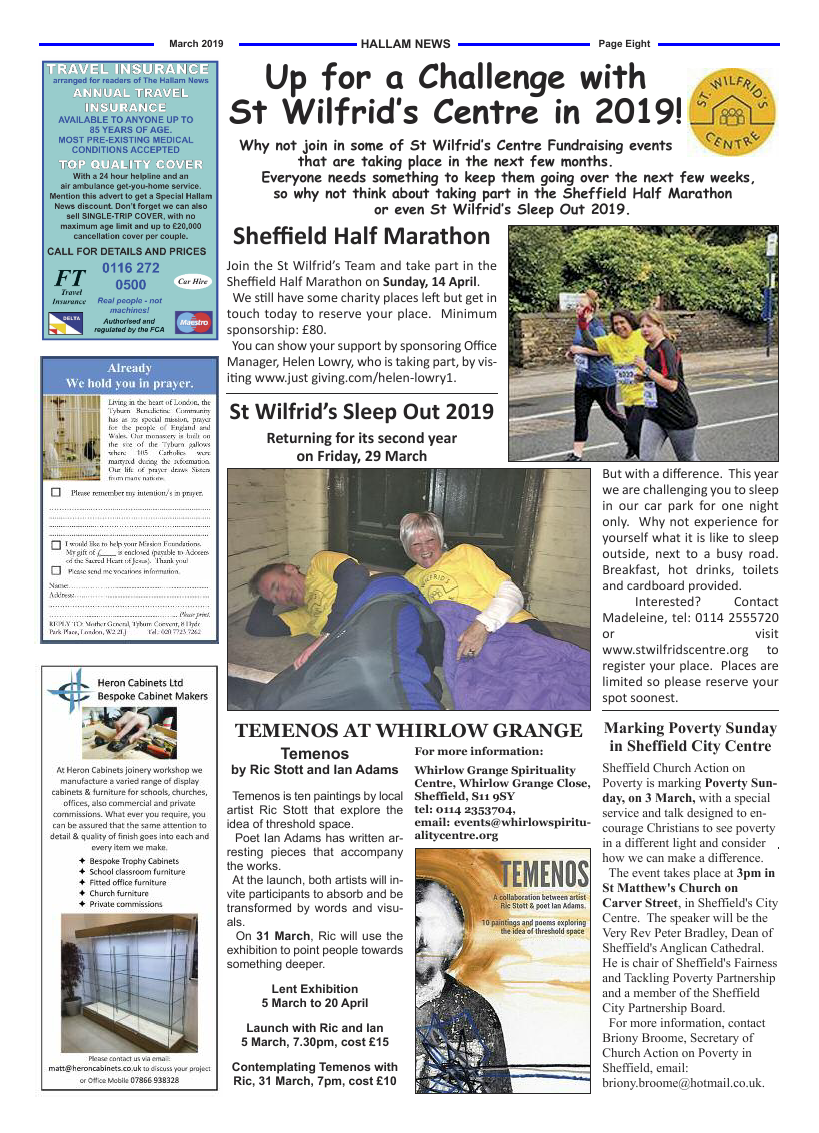 Mar 2019 edition of the Hallam News - Page 