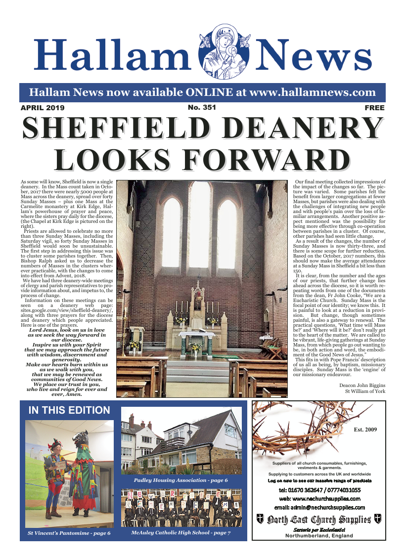 Apr 2019 edition of the Hallam News - Page 