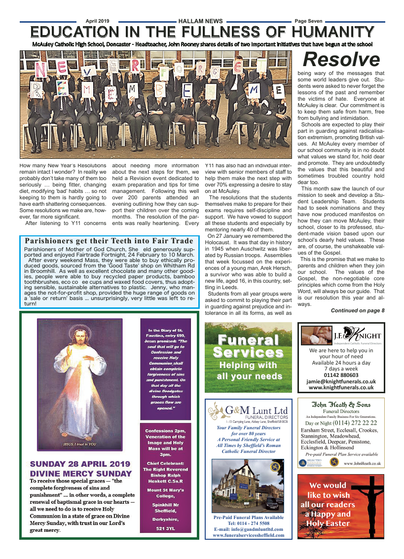 Apr 2019 edition of the Hallam News - Page 