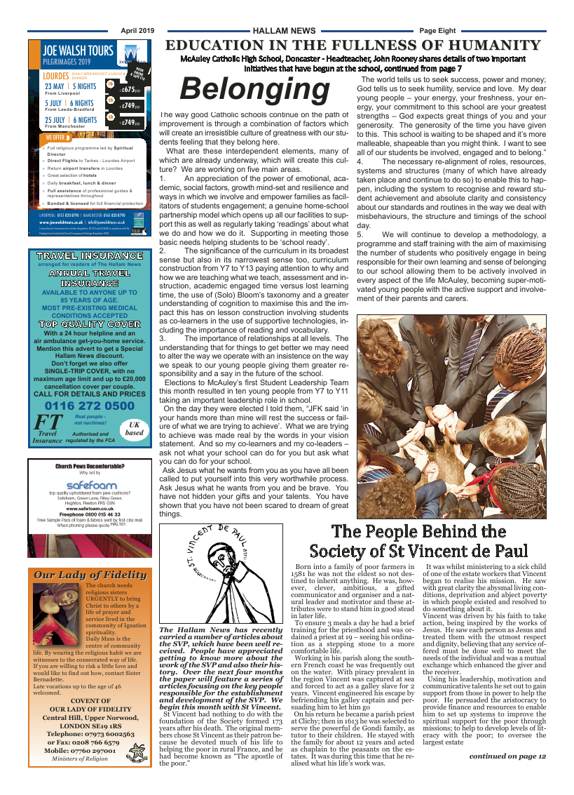 Apr 2019 edition of the Hallam News - Page 