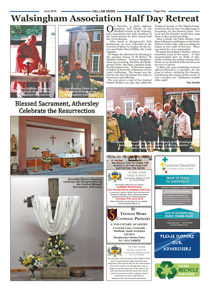 Jun 2019 edition of the Hallam News - Page 