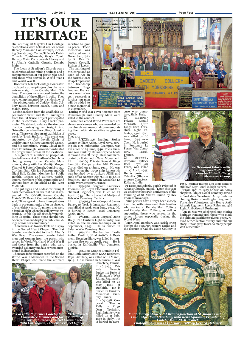 Jul 2019 edition of the Hallam News - Page 