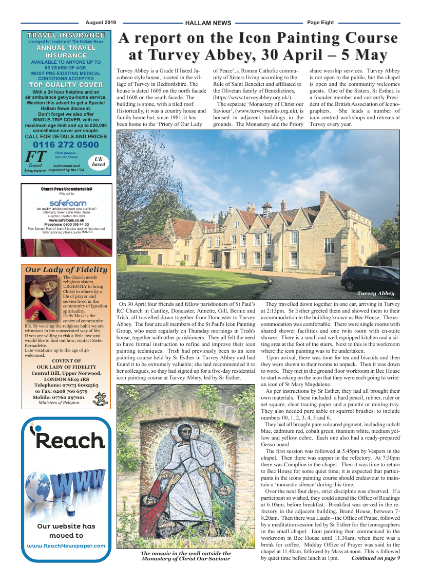 Aug 2019 edition of the Hallam News - Page 