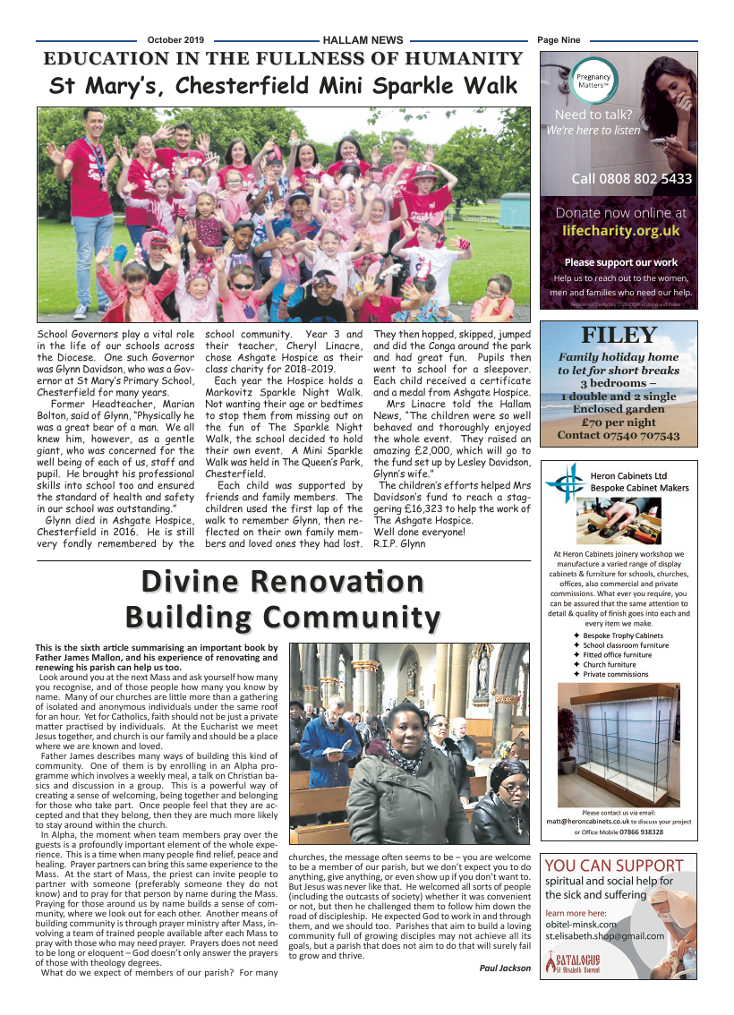 Oct 2019 edition of the Hallam News - Page 