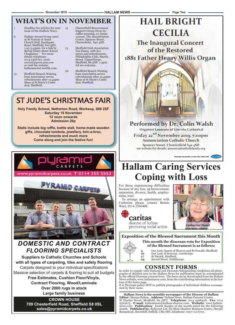 Nov 2019 edition of the Hallam News - Page 