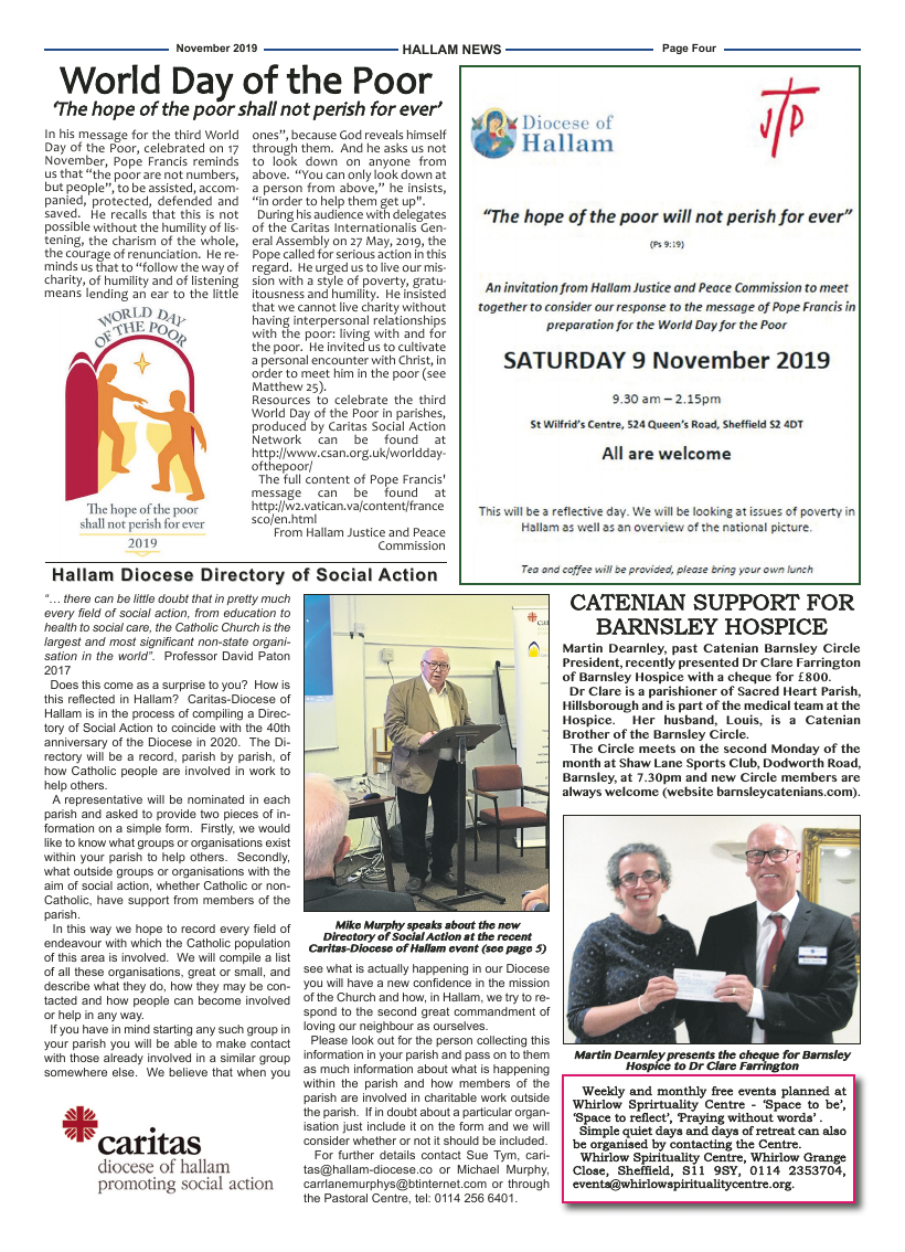 Nov 2019 edition of the Hallam News - Page 